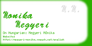 monika megyeri business card